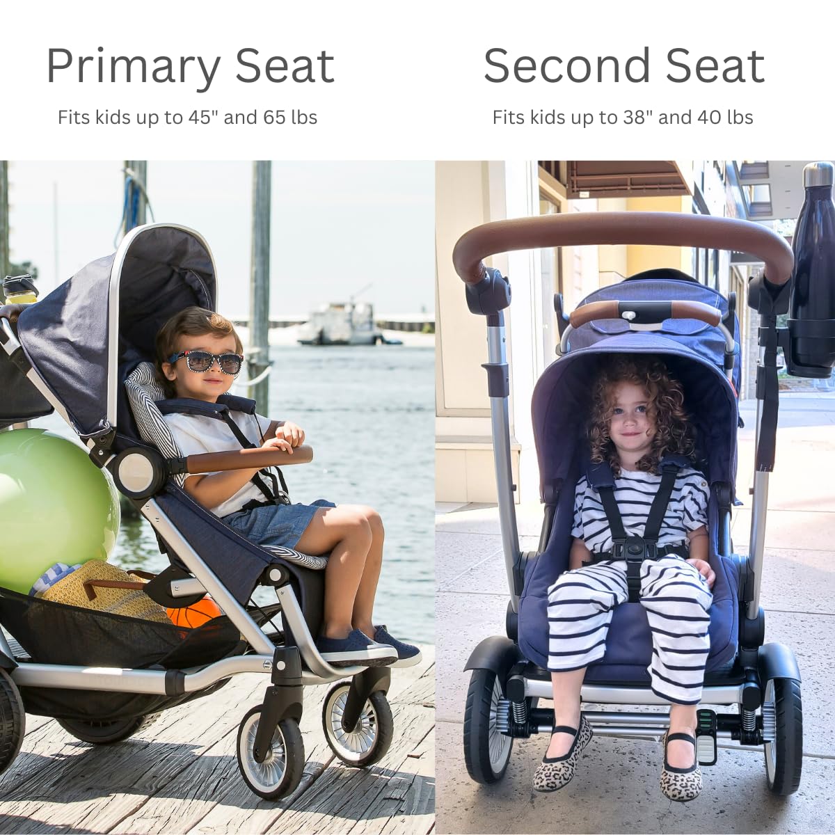Black Double Stroller D6970