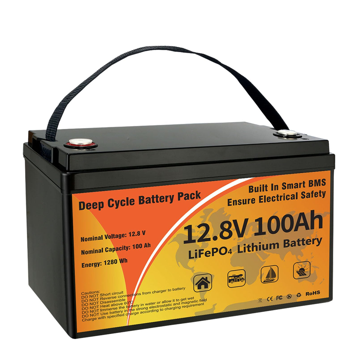 12V 100Ah LiFePO4 Deep Cycle Battery F95629