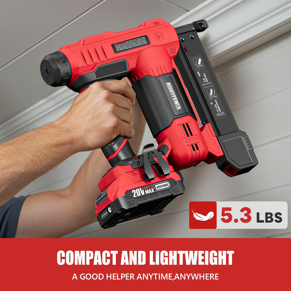 2 in 1 Cordless Brad Nailer/Electric Stapler with Battery and Charger Z8969