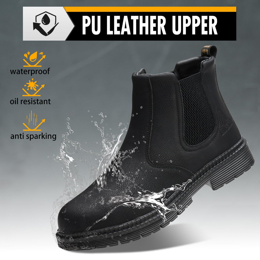 Slip On Steel Toe Work Boots K1388