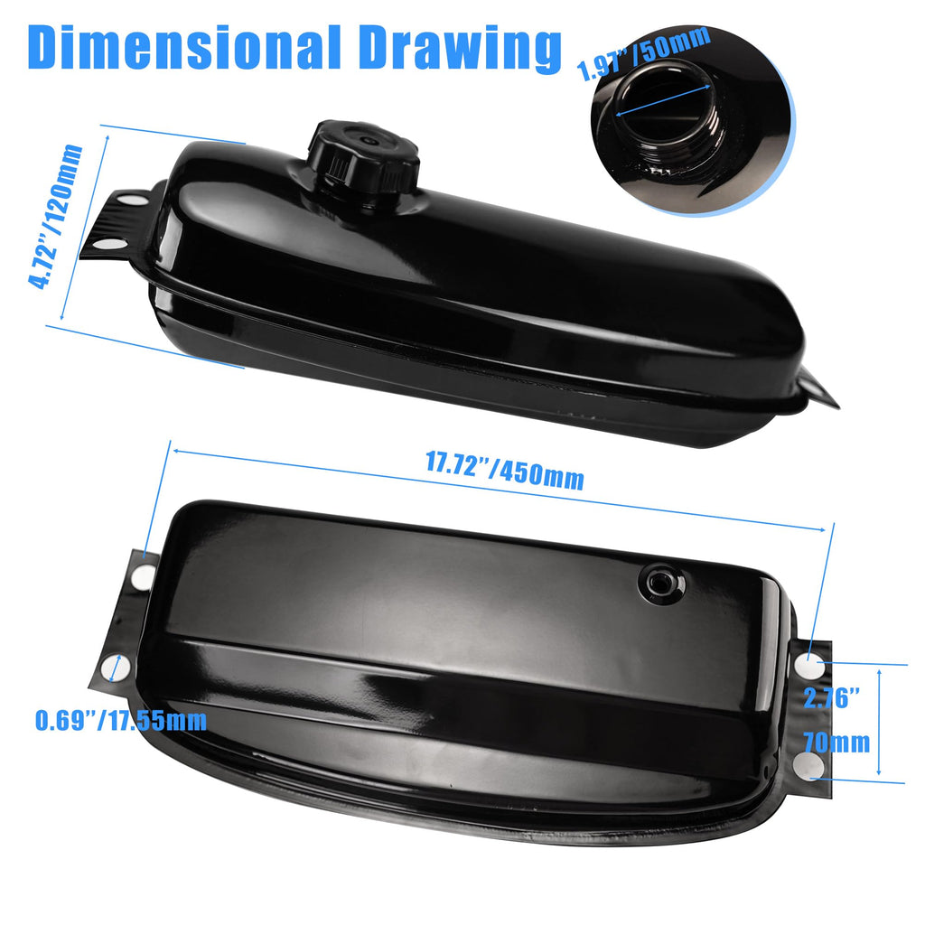 Metal Go Kart Gas Tank A6613