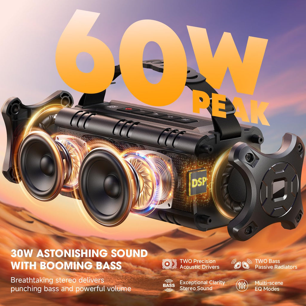 Portable Bluetooth Speaker 60W Waterproof H276