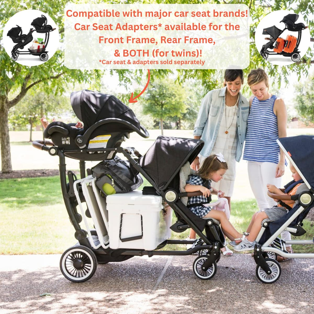 Black Double Stroller D6970
