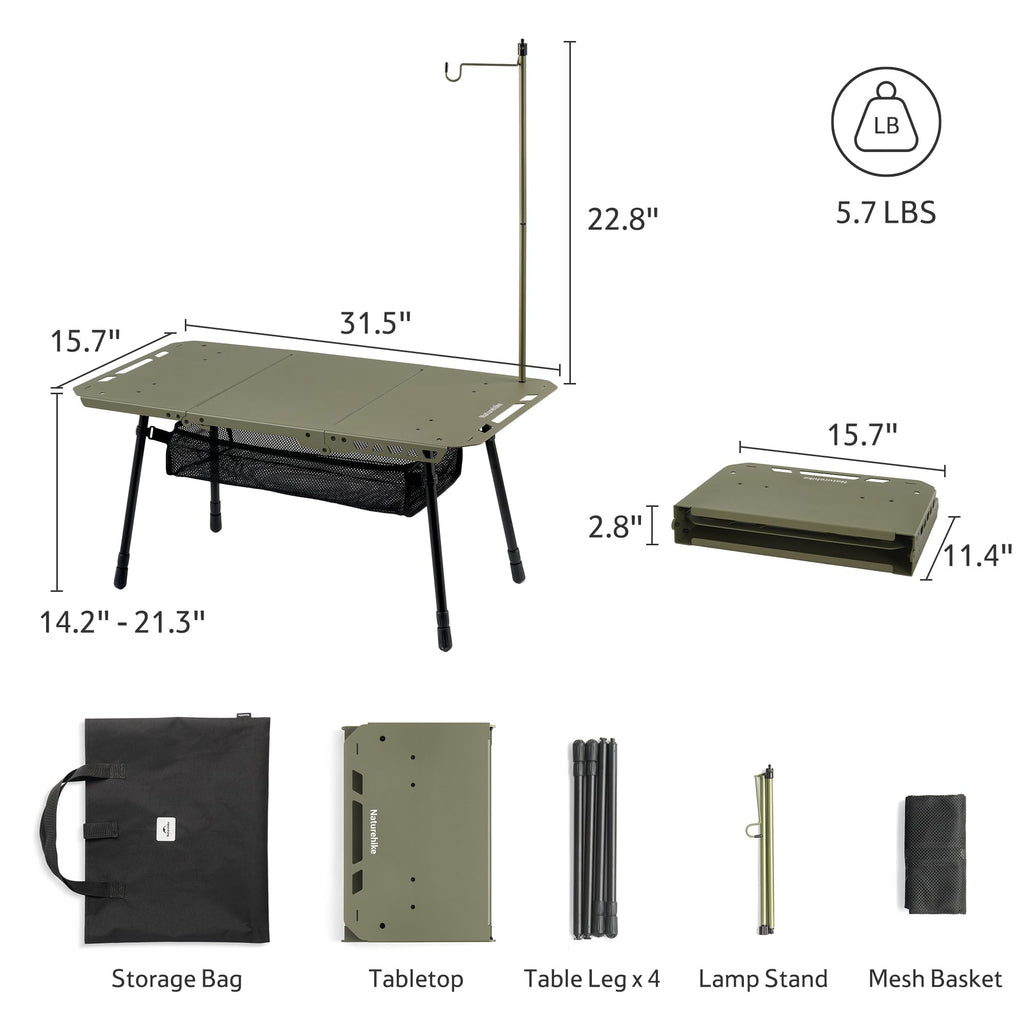 Adjustable Height Camping Table D796458