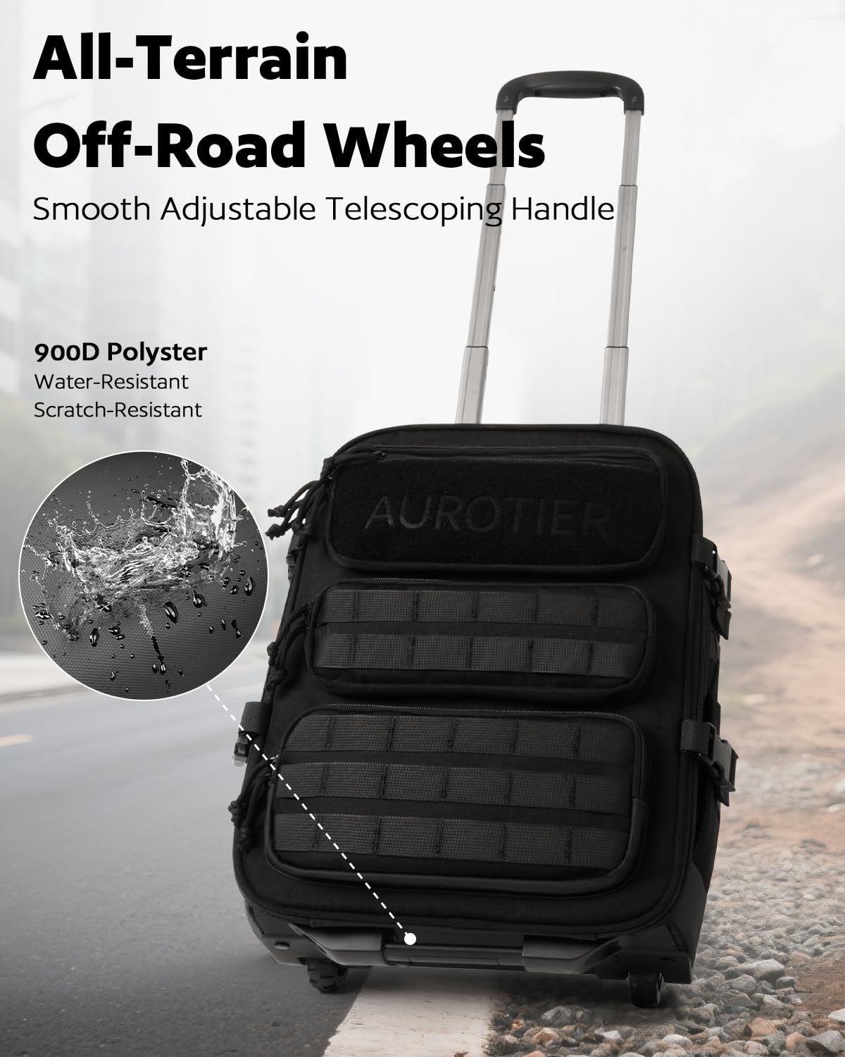Rolling Wheeled Laptop Backpack N20198