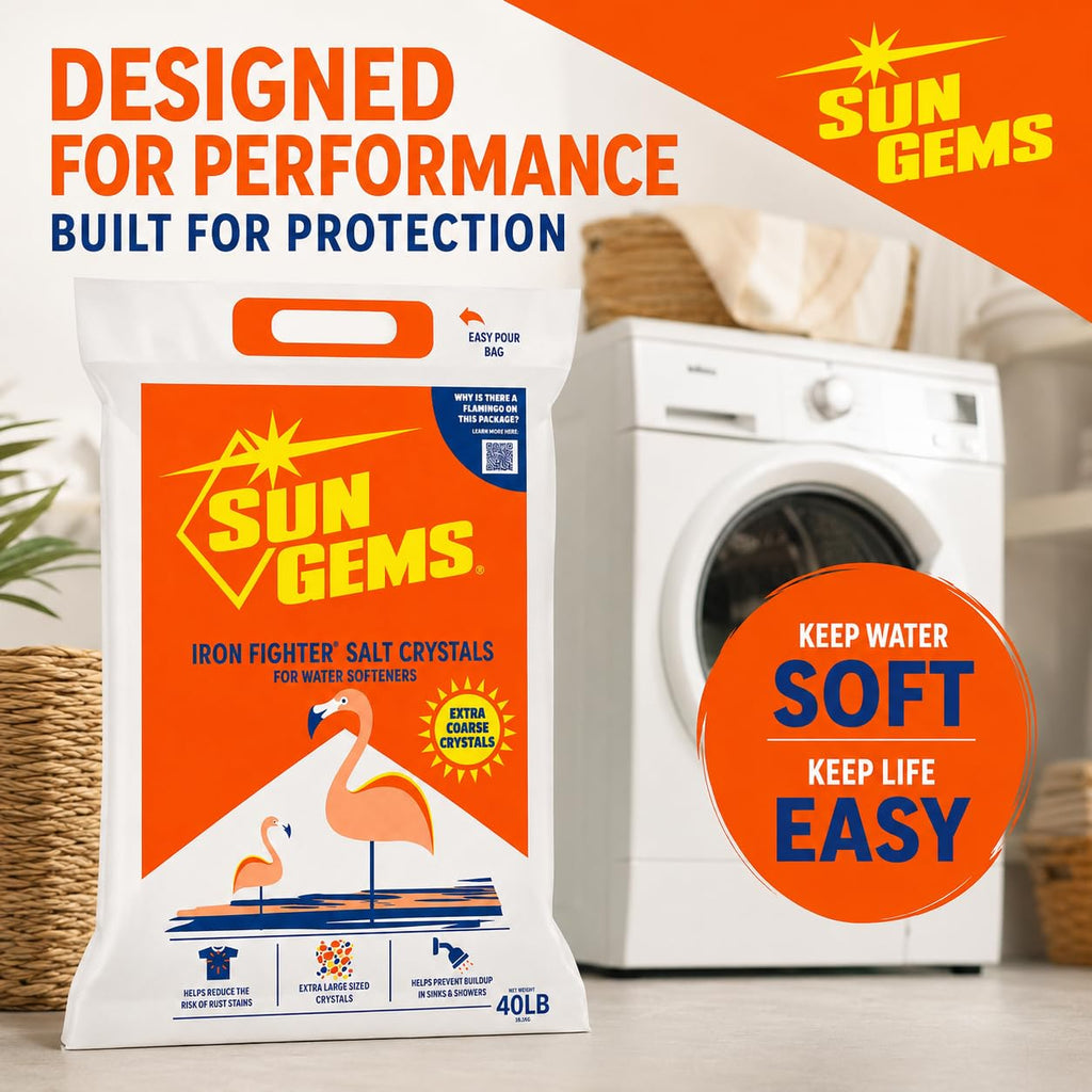Water Softener Salt Crystals 40 lb 2 Pack A783