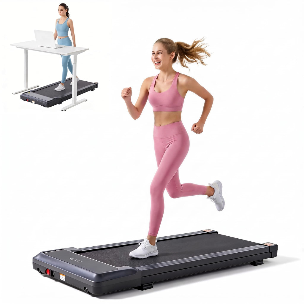 Black Portable 3-in-1 Walking Pad Treadmill H82337