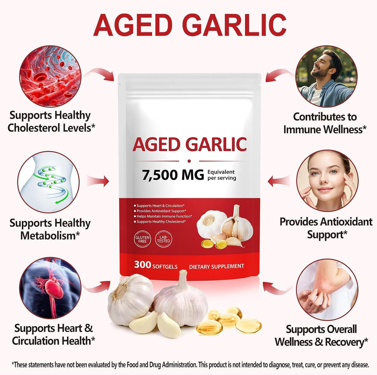 Aged Garlic Extract Capsules 7,500mg L3745