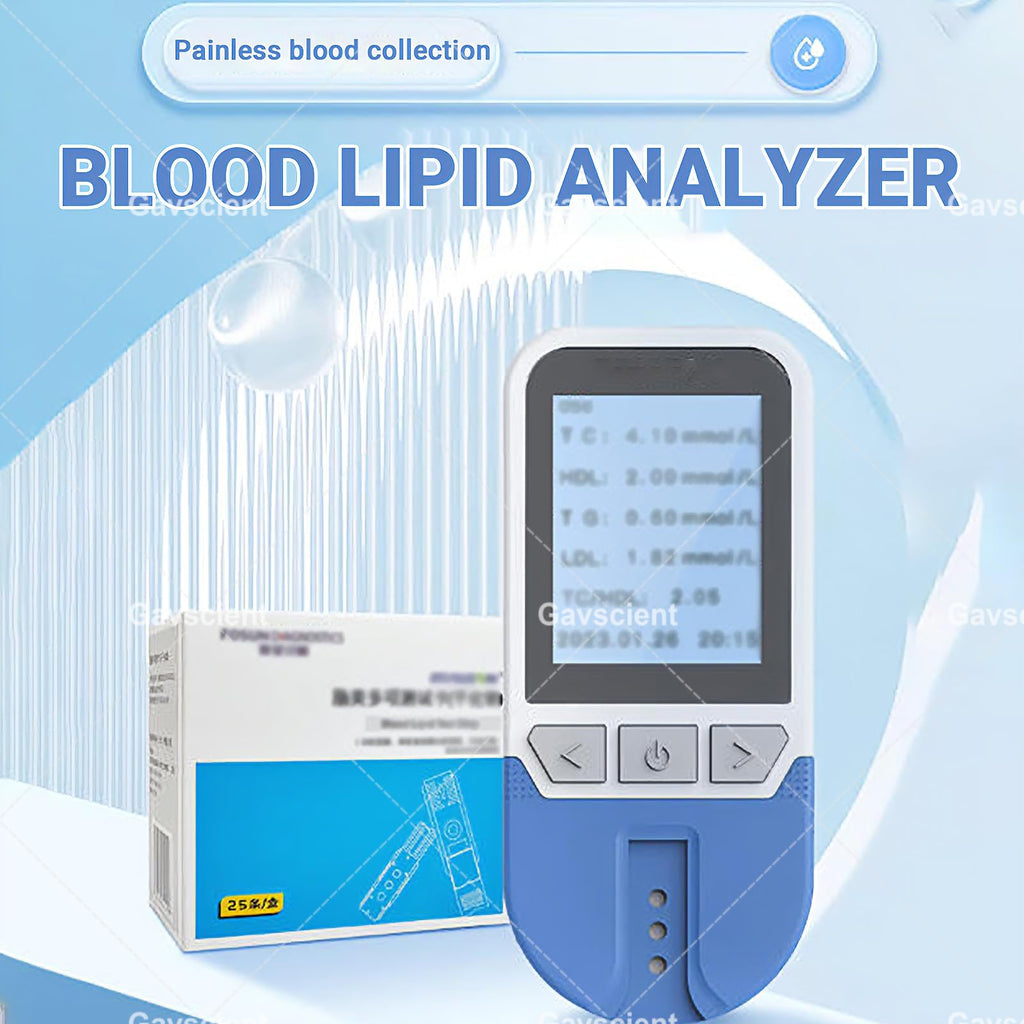 5 in 1 Lipid Test Meter Cholesterol Monitor Kit with 25 Strips N78781