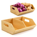 2 Set Bamboo Storage Bins I53339