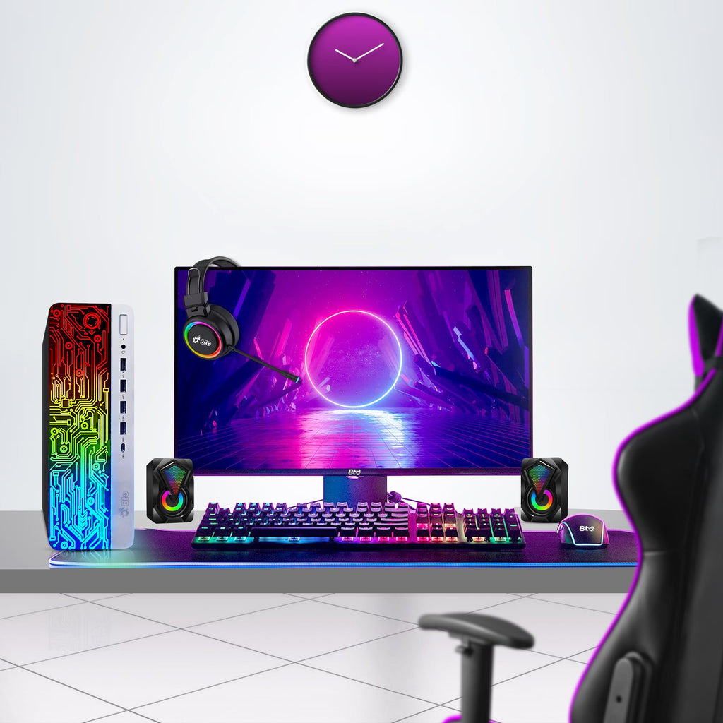 Intel Core i5 16GB DDR4 1TB SSD GT 1030 Gaming Desktop PC with 24 Inch Monitor G5090