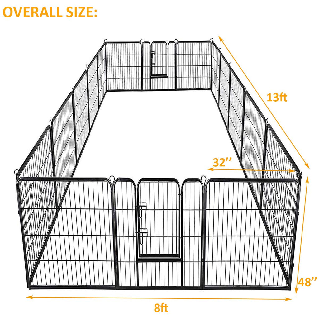 16 Panel Metal Pet Playpen with Door K6945