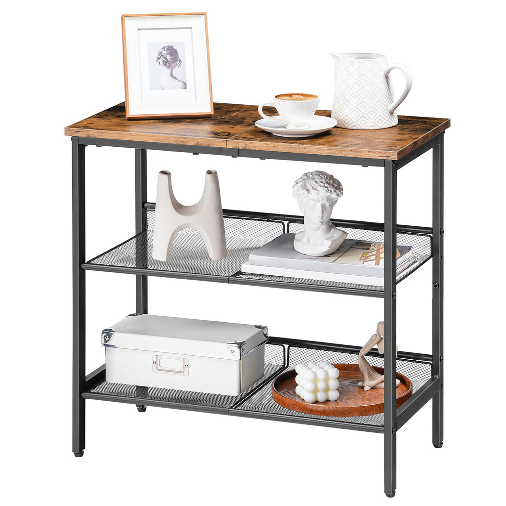 3-Tier Narrow End Table with Adjustable Shelves H961566