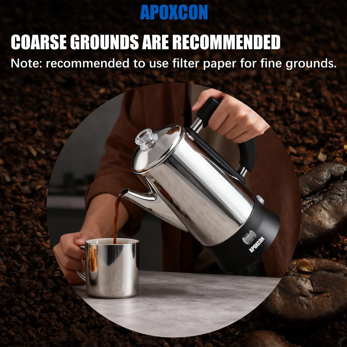 12 Cup Stainless Steel Electric Coffee Percolator R94550