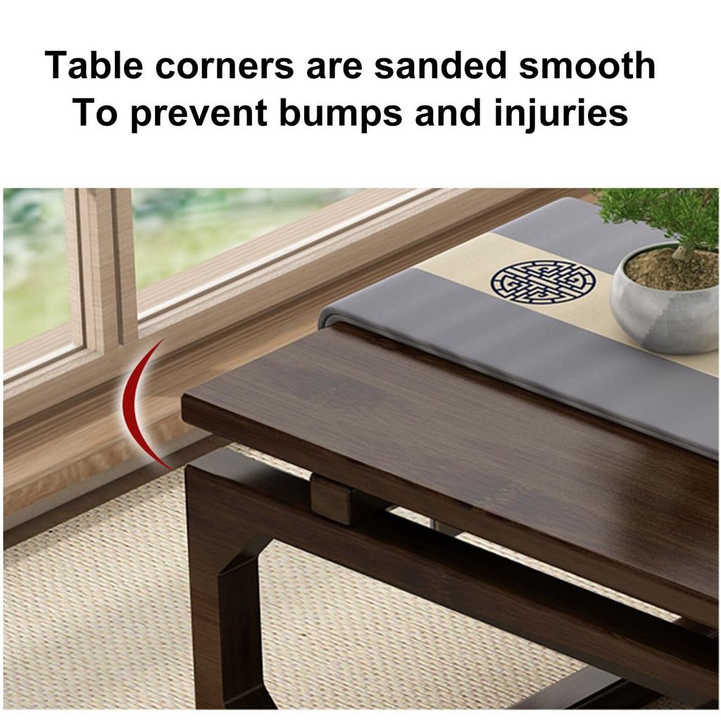 Japanese Floor Table Solid Wood 100x55x30cm R909