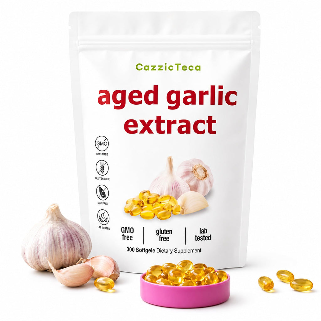 Odorless Organic Garlic Extract 7500mg 300 Softgels Q282