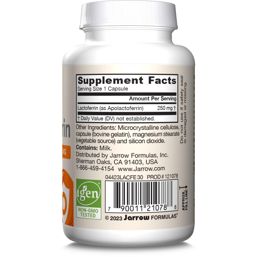 Lactoferrin Supplements 250 mg 30 Capsules F119