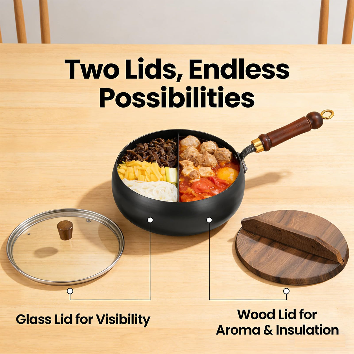 Cast Iron Skillet with Glass Lid B382994