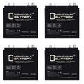 6V 210AH Dual Terminal SLA Replacement Battery 4 Pack B2763