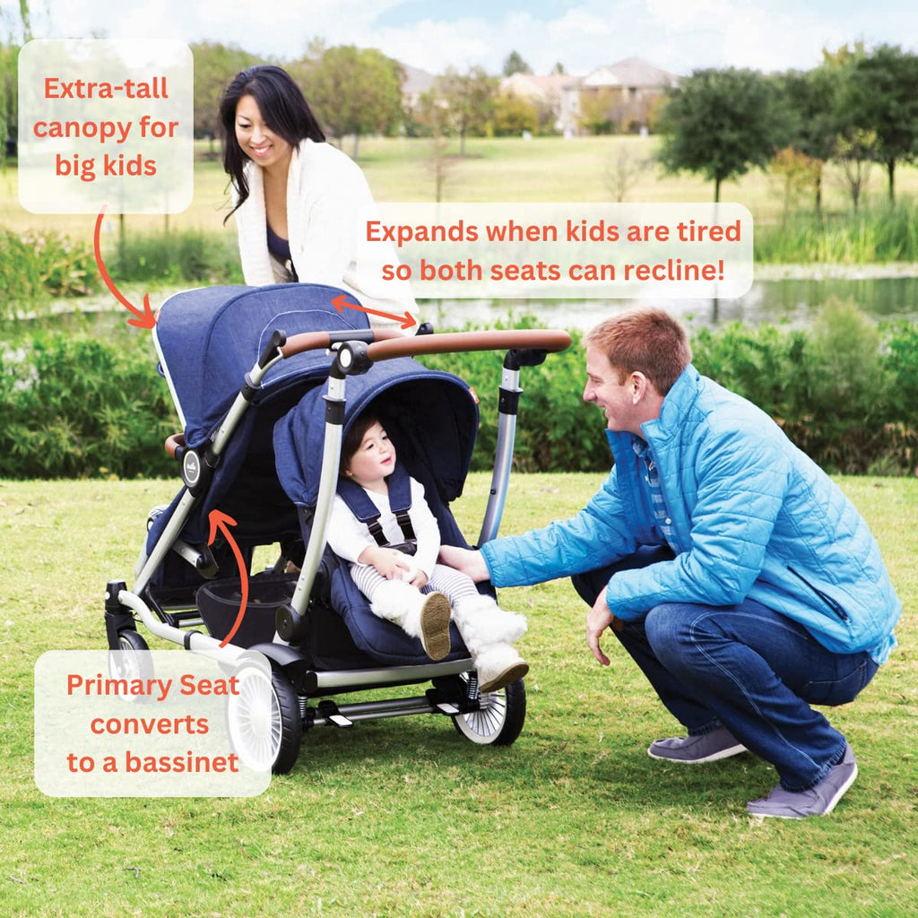 Black Double Stroller D6970
