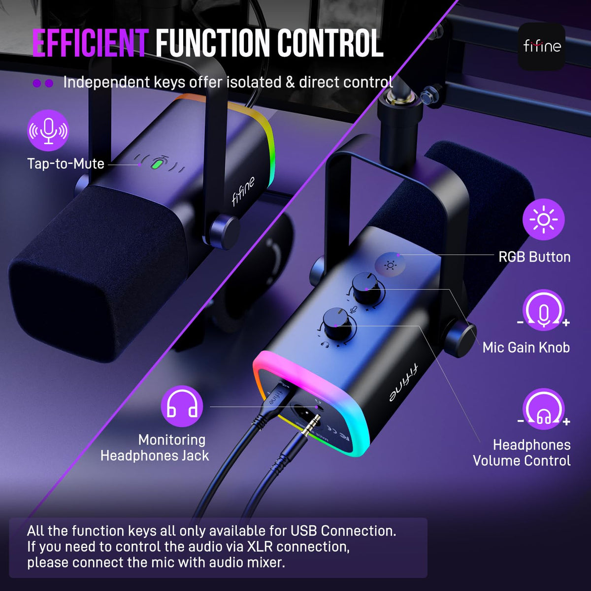 Dynamic XLR/USB Gaming Microphone Set K3947