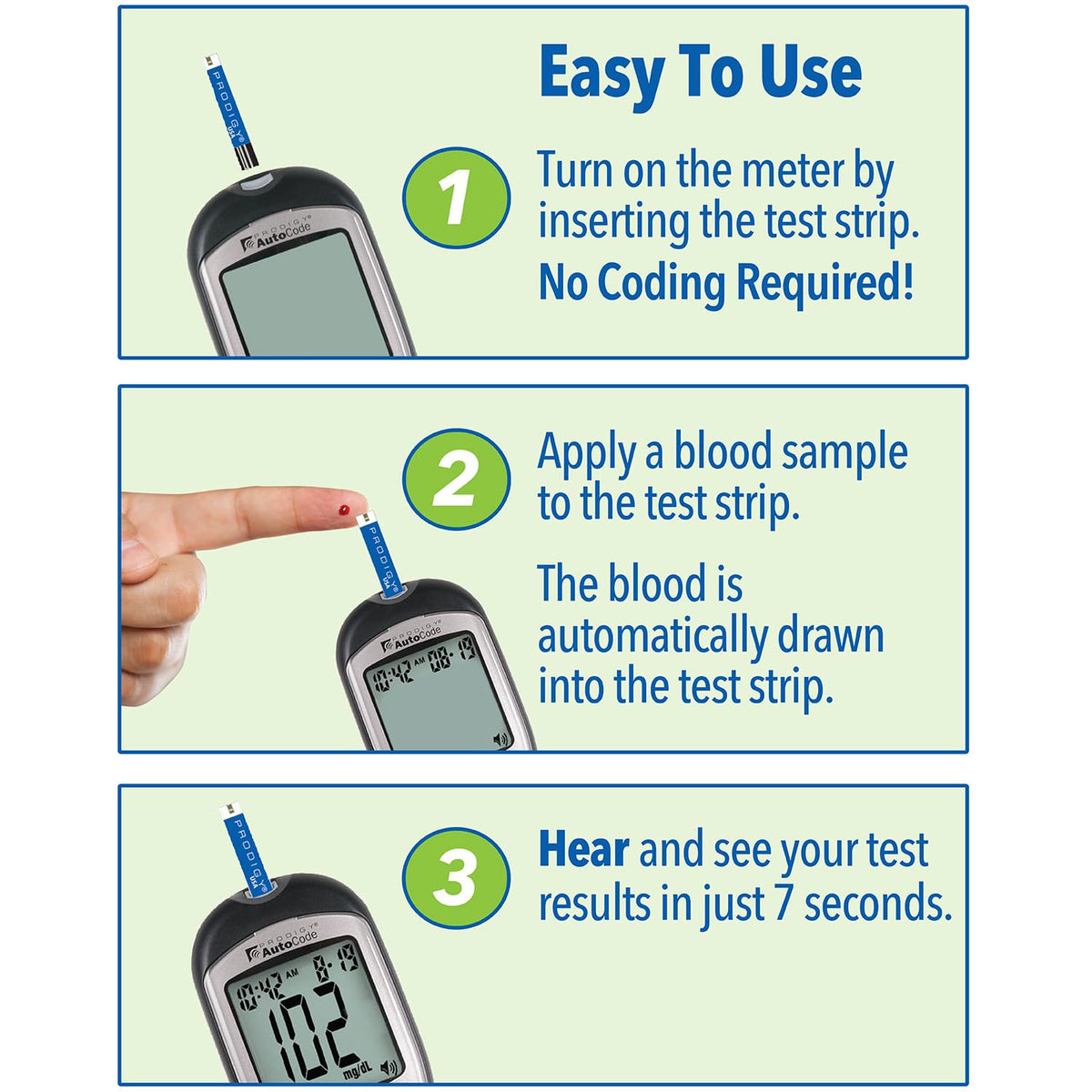 Blood Glucose Monitoring System with Talking Meter and Lancing Device W284