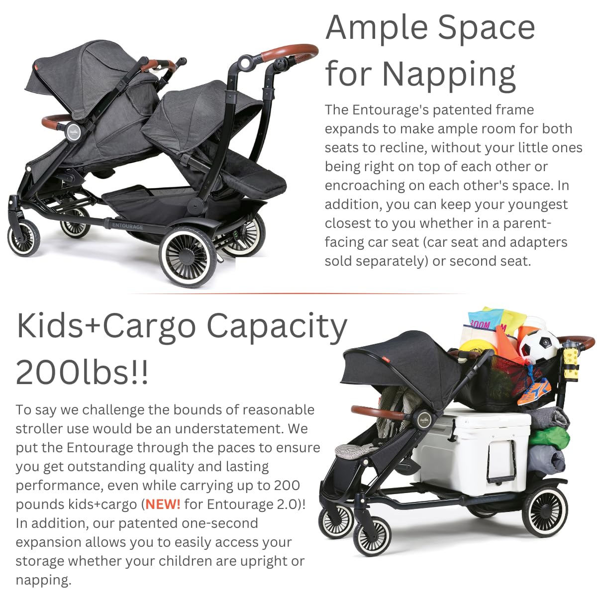 Black Double Stroller D6970