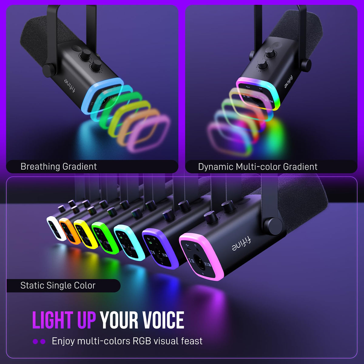 Dynamic XLR/USB Gaming Microphone Set K3947