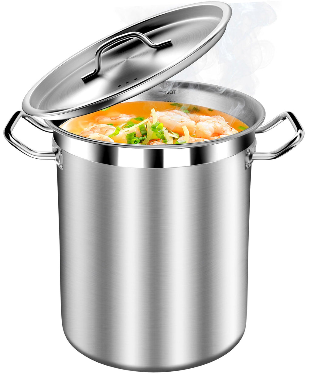 40 Quart Stainless Steel Stockpot with Lid H521