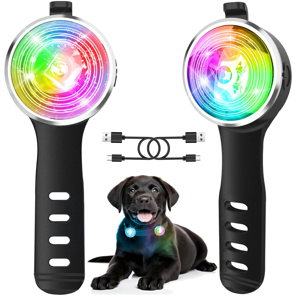2-Pack Rechargeable Dog Collar Lights Q305