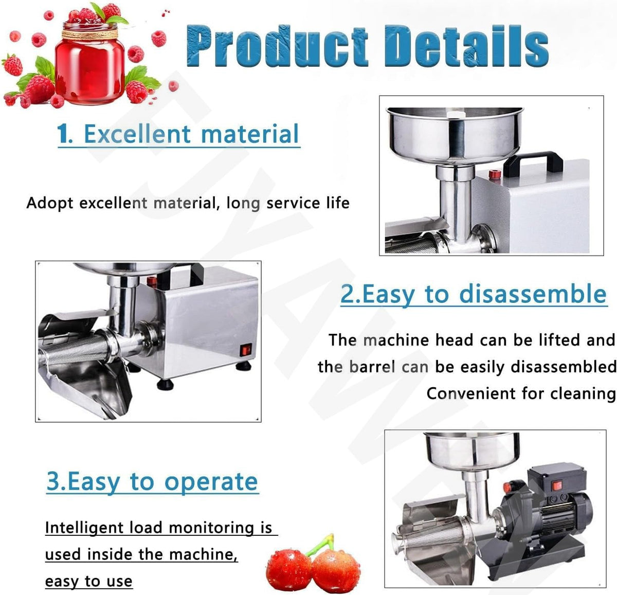 450w Stainless Steel Electric Tomato Strainer Machine D327772