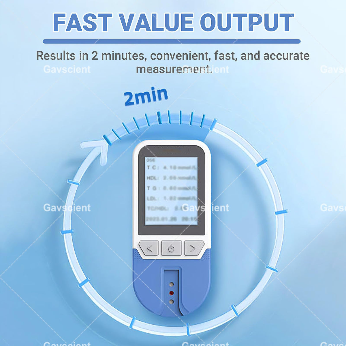 5 in 1 Lipid Test Meter Cholesterol Monitor Kit with 25 Strips N78781