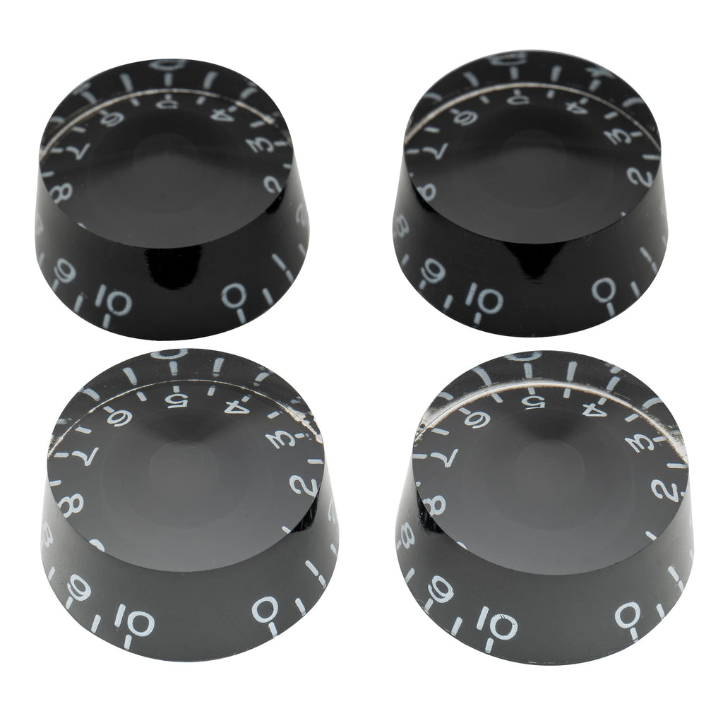 Black 4Pcs Guitar Knobs L348198