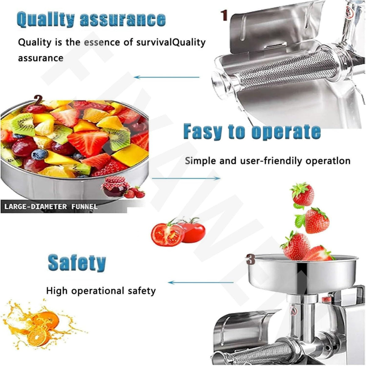 450w Stainless Steel Electric Tomato Strainer Machine D327772