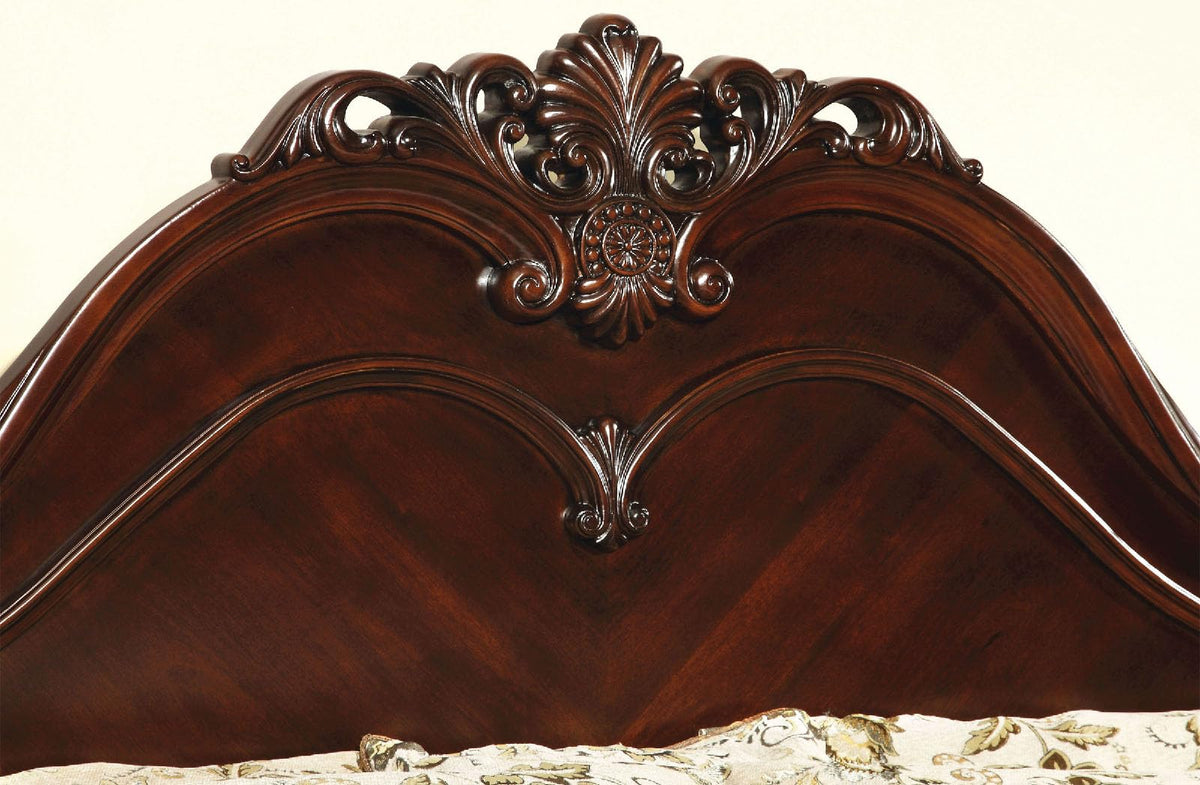 Cherry Wood Low Post Bed California King B896644