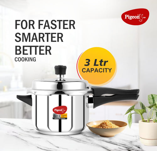 3 Quart Stainless Steel Pressure Cooker D760