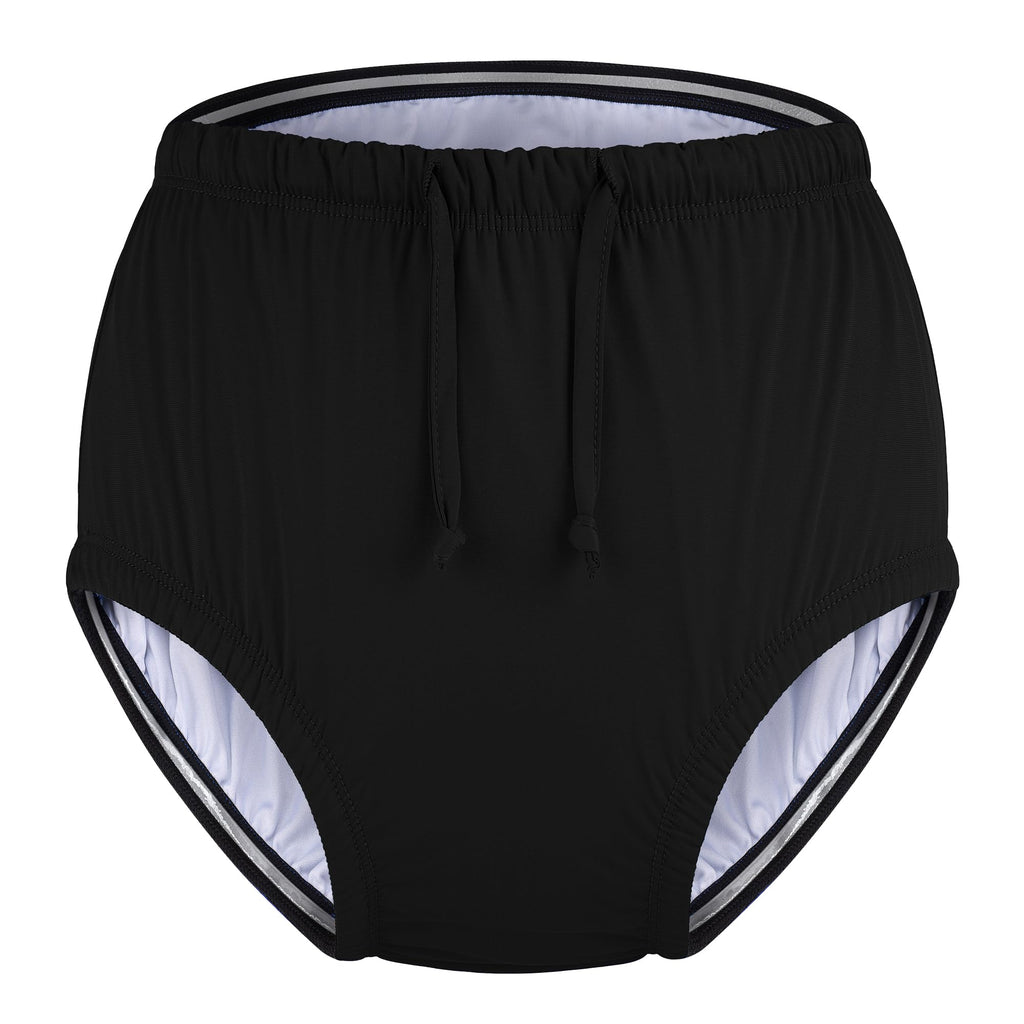 Reusable Waterproof Leakproof Swim Diaper Black 10-12Years U72878