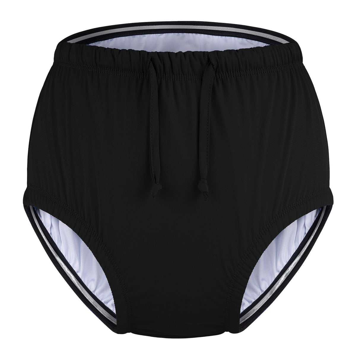 Reusable Waterproof Leakproof Swim Diaper Black 10-12Years U72878