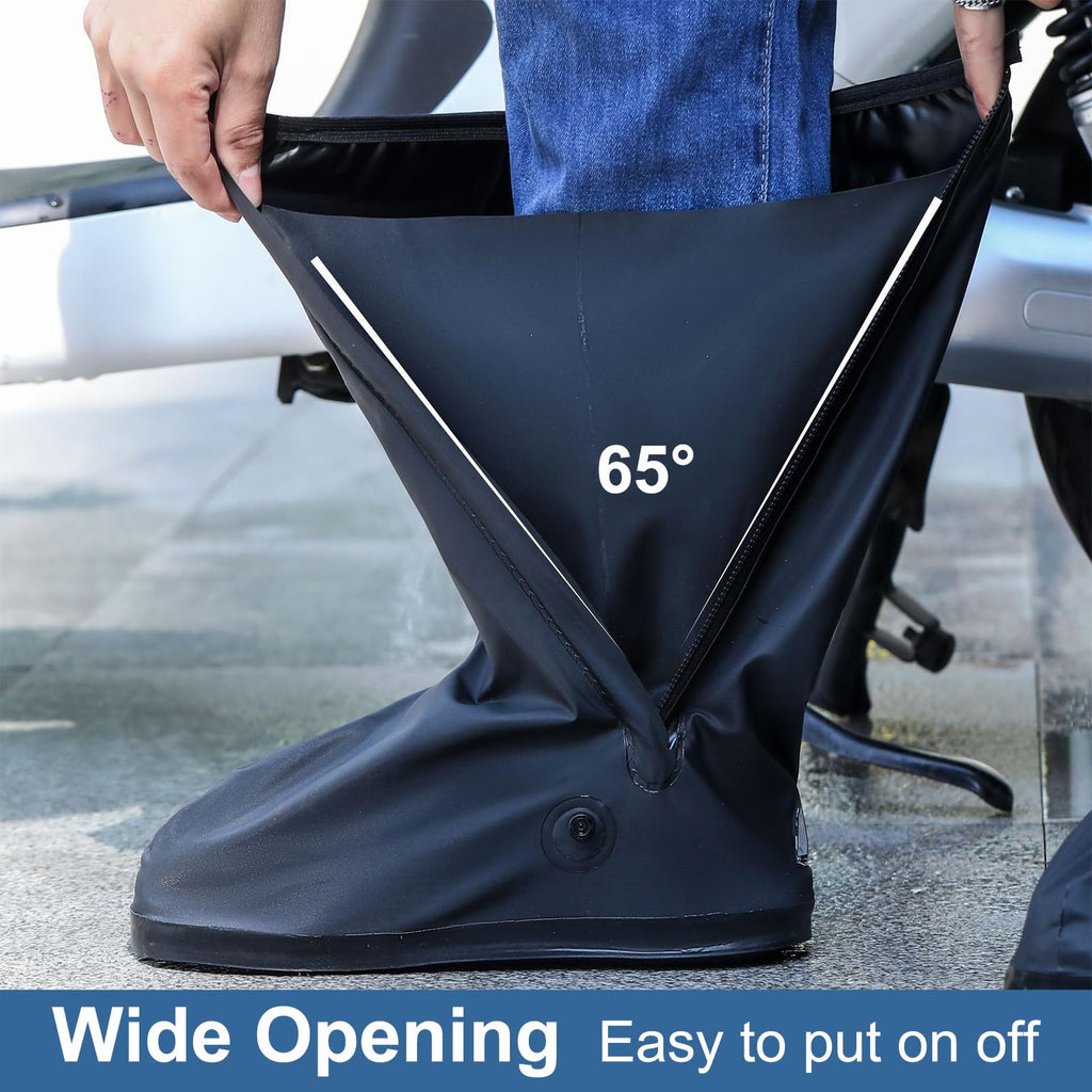 Waterproof Reusable Foldable Shoe Covers with Zipper Y22000