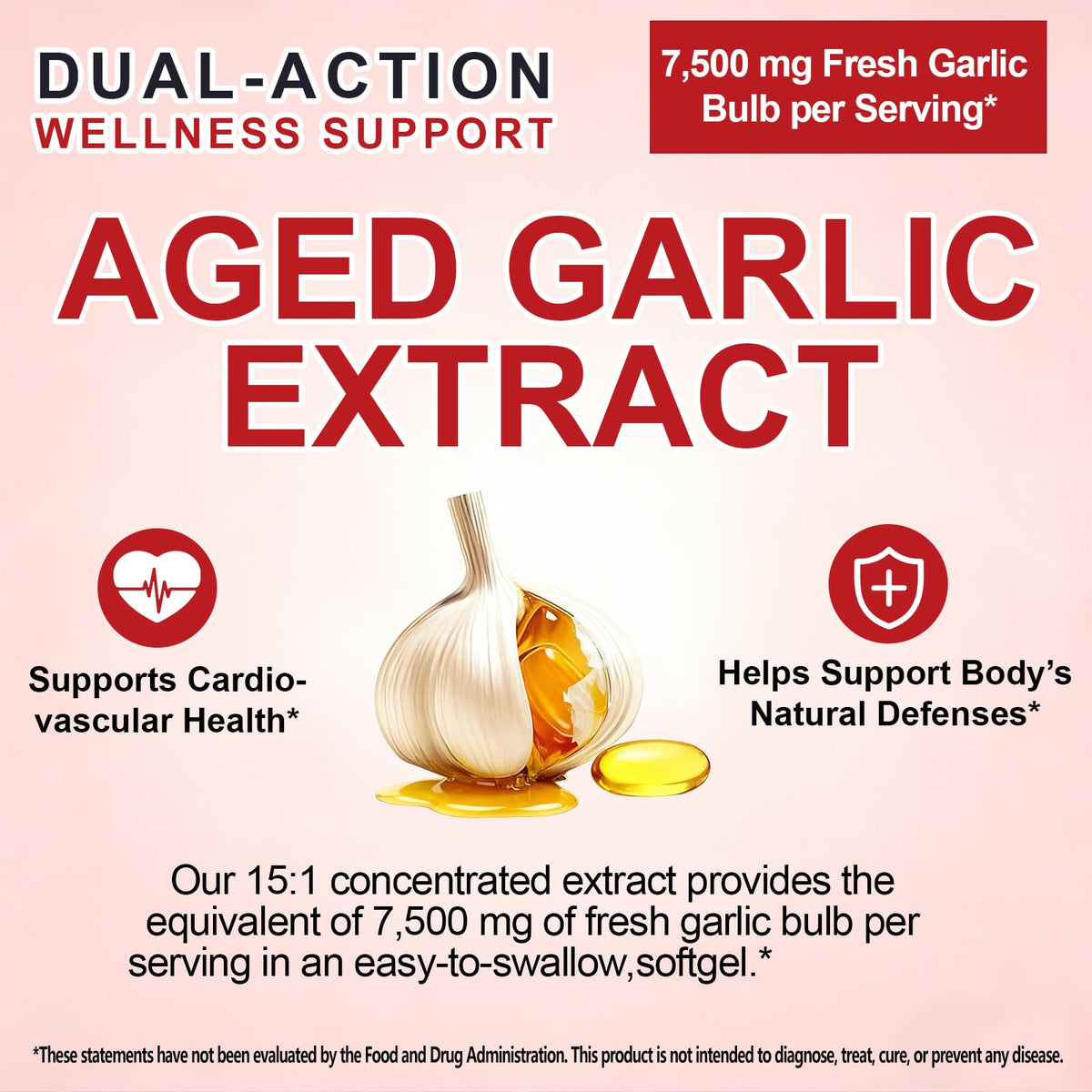 Aged Garlic Extract Capsules 7,500mg L3745