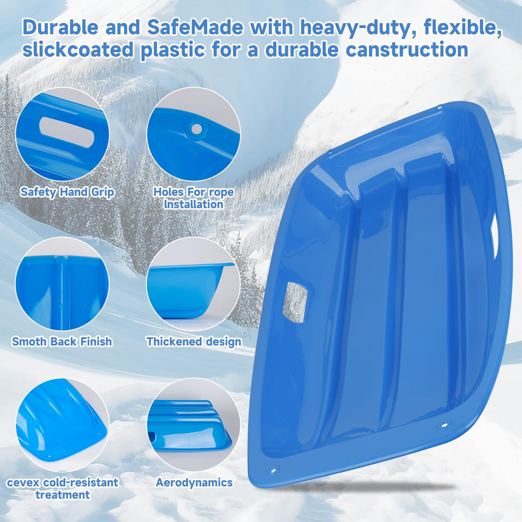 35 inch Plastic Snow Sled with Leash G650