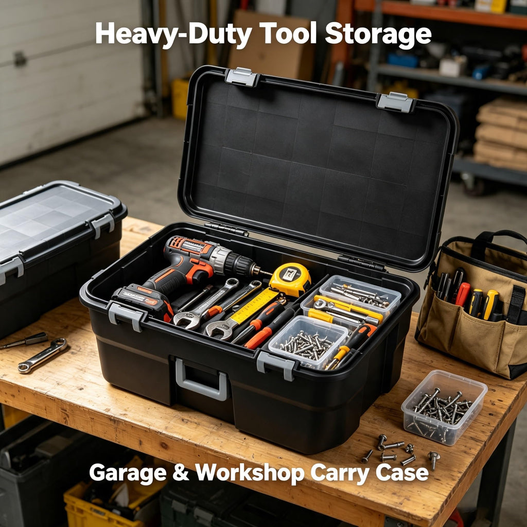 22 Gallon Lockable Wheeled Plastic Storage Trunk R212431