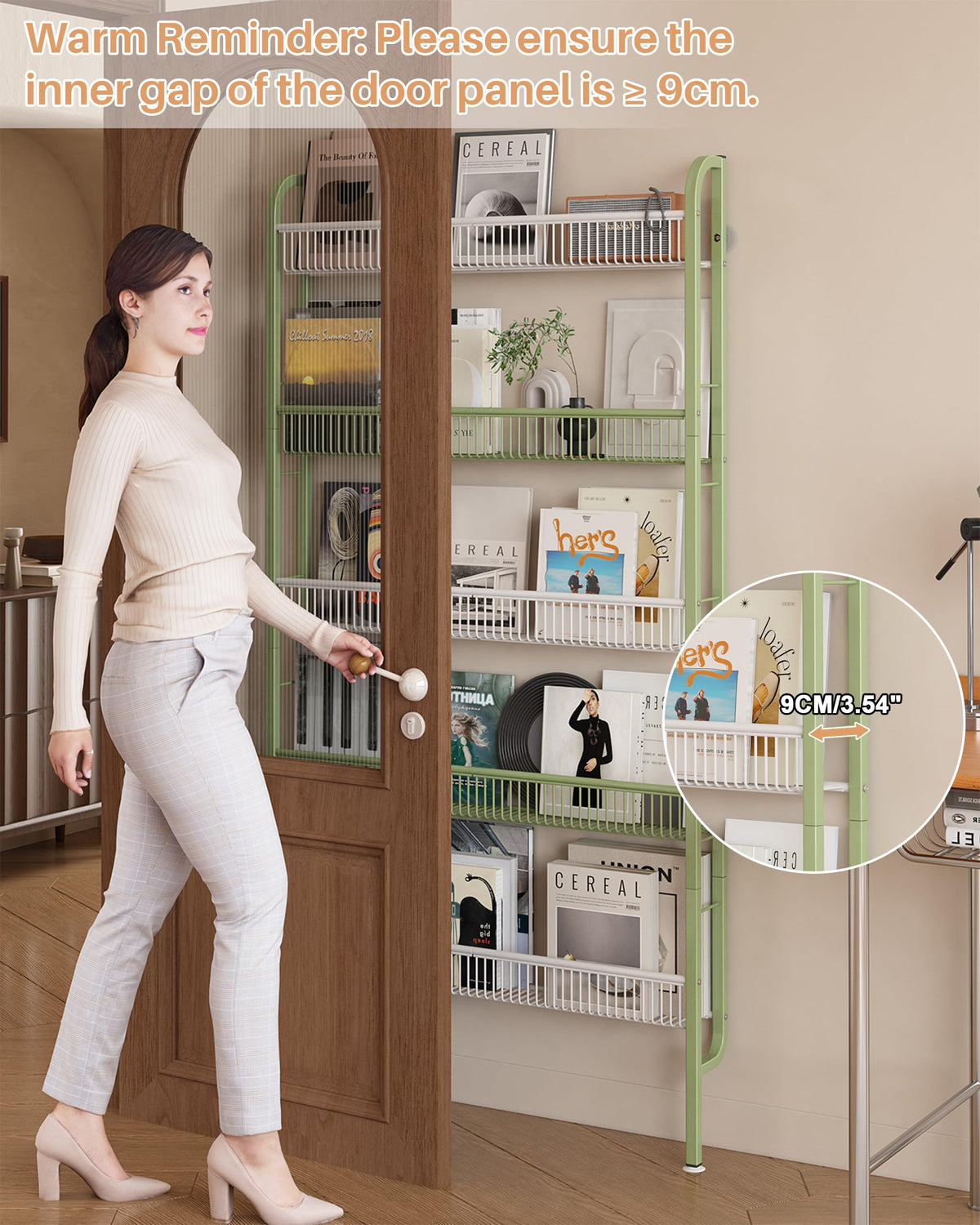 Narrow 5-Tier Bathroom Storage Rack C578