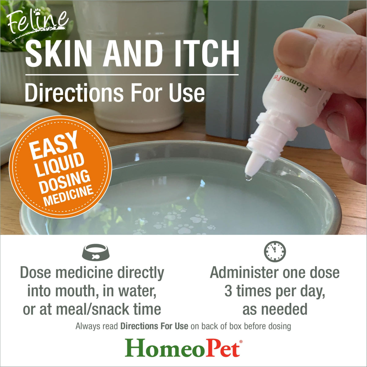 Feline Skin and Itch Supplement 15 Milliliters M69233