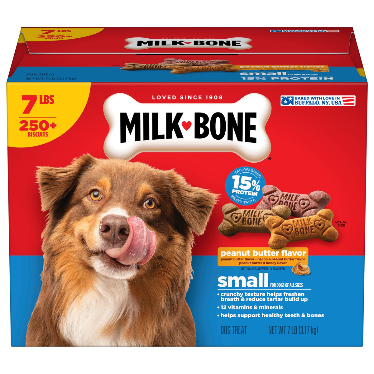 Peanut Butter Flavor Small Dog Treats 7 Lb L30215
