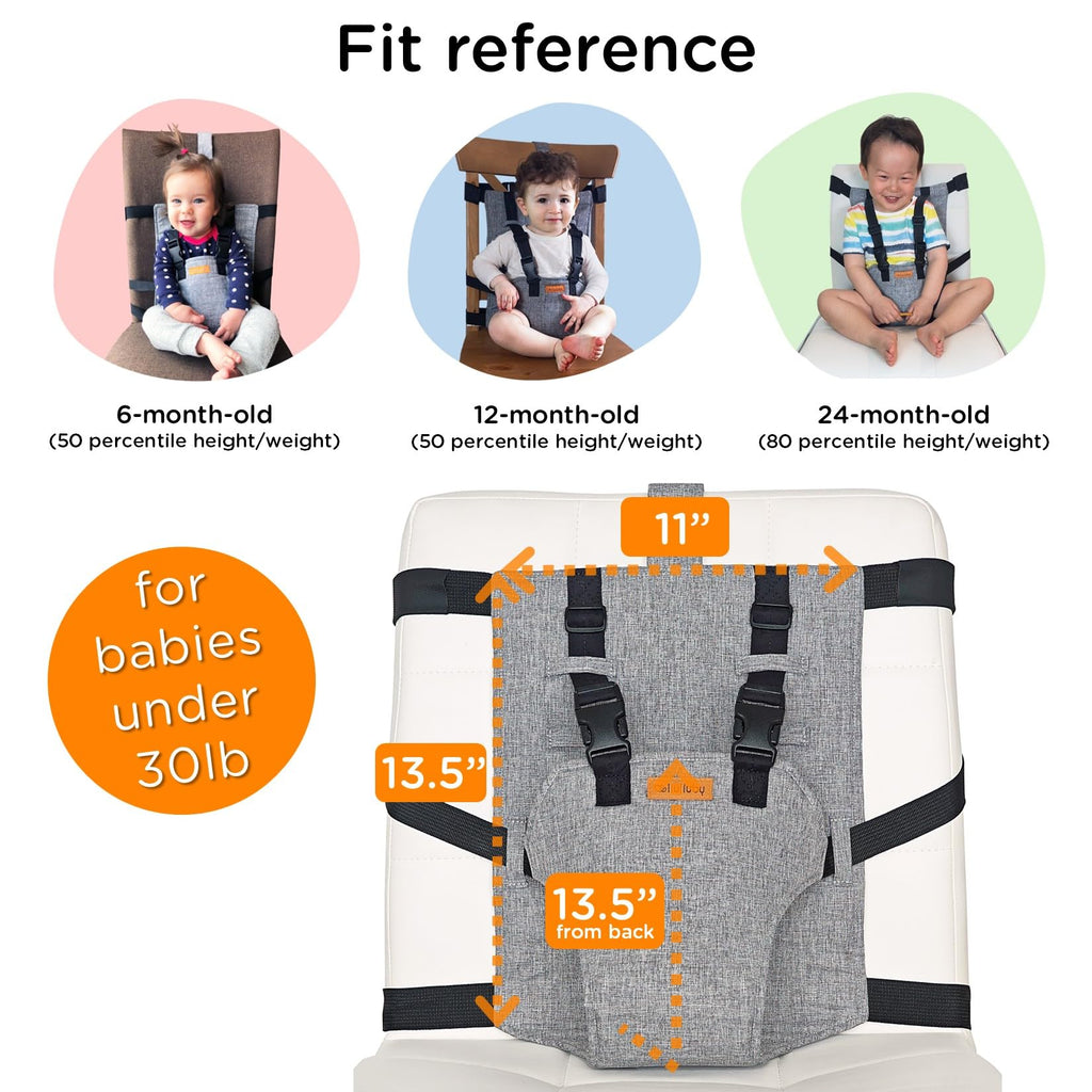 Compact Travel High Chair Portable Baby Harness Seat K843964