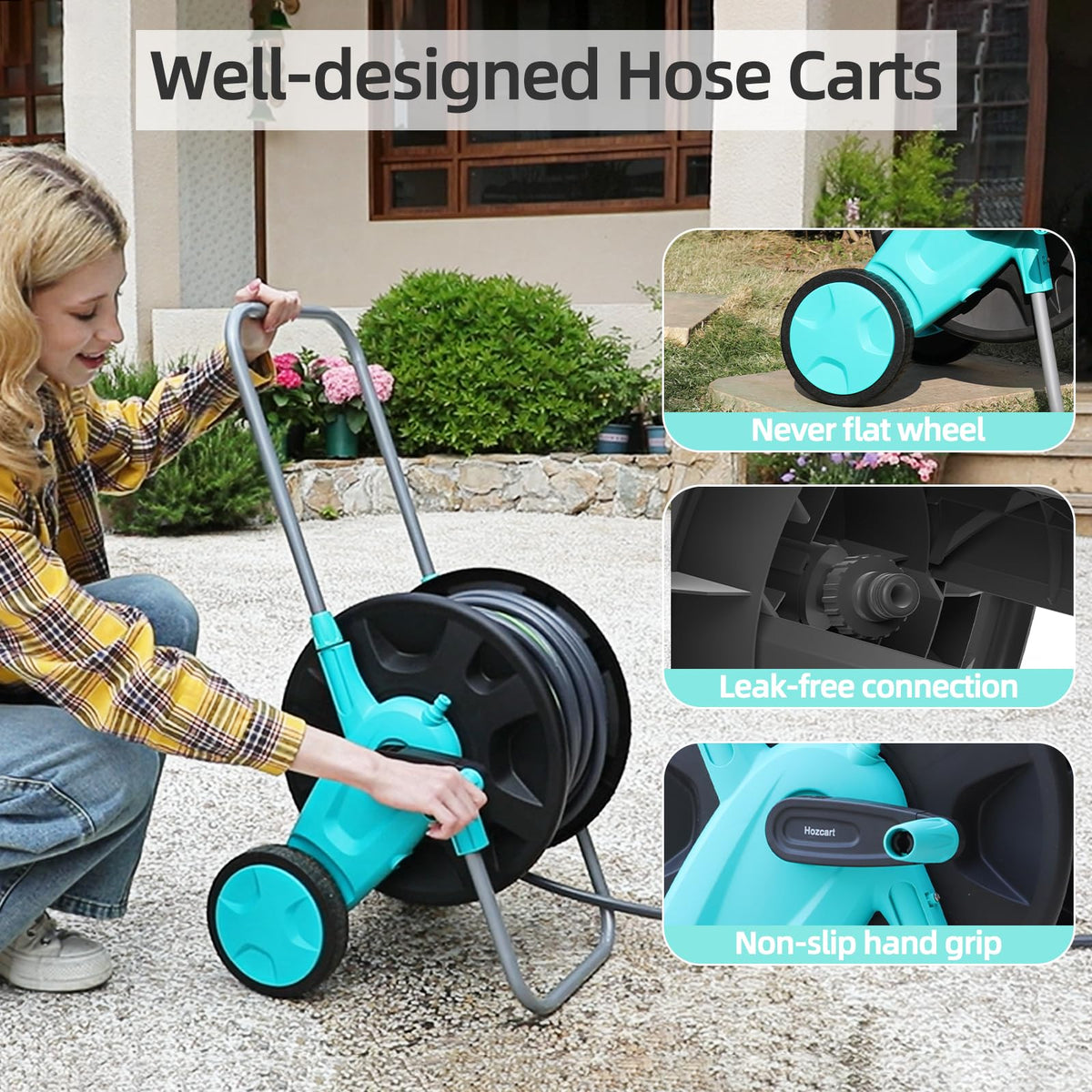 Garden Hose Reel Cart U34143
