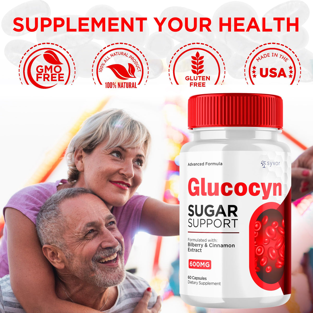 Glucocyn Capsules 180 Capsules Y4254