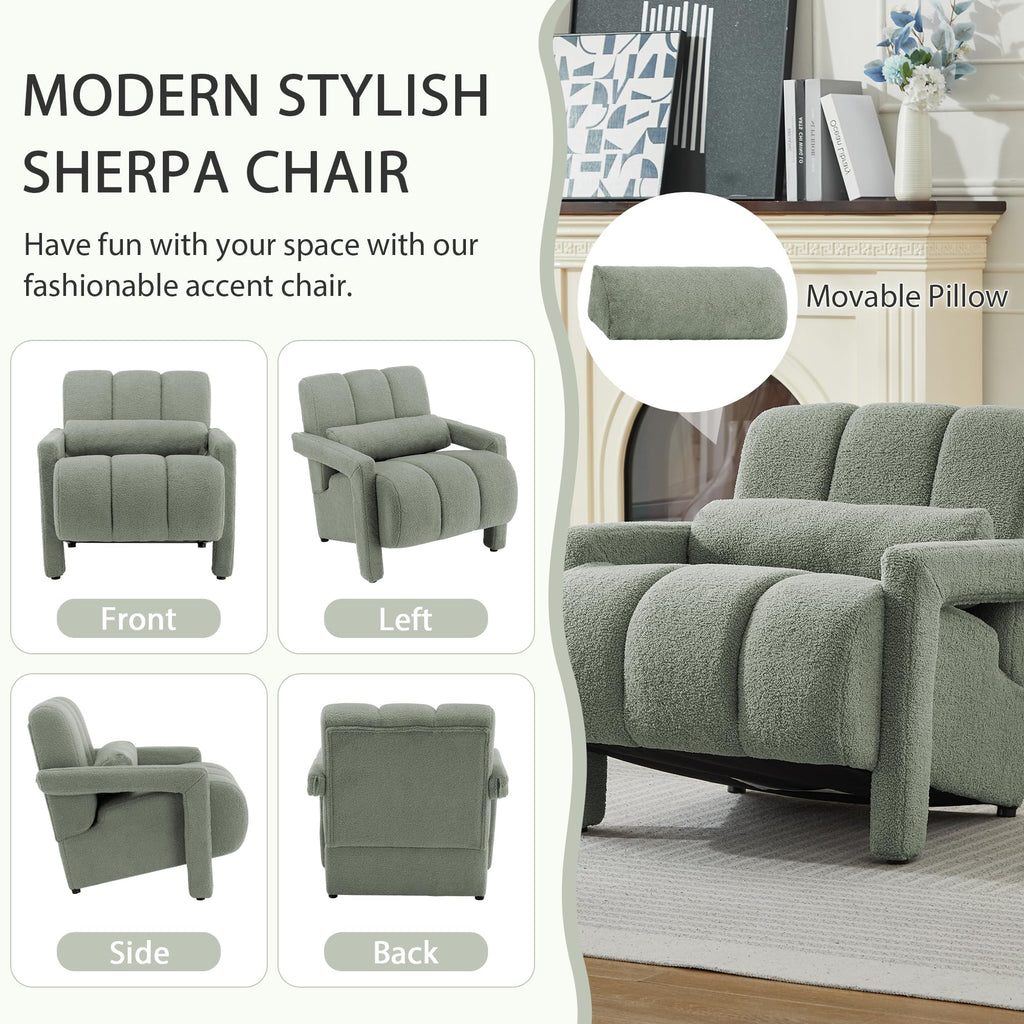 Green Accent Chair Set of 2 C3646
