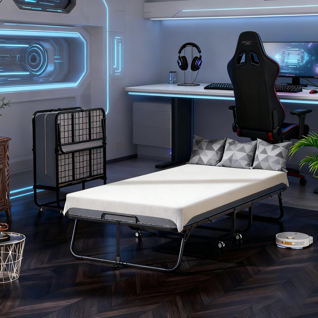 Folding Bed with Mattress X26410